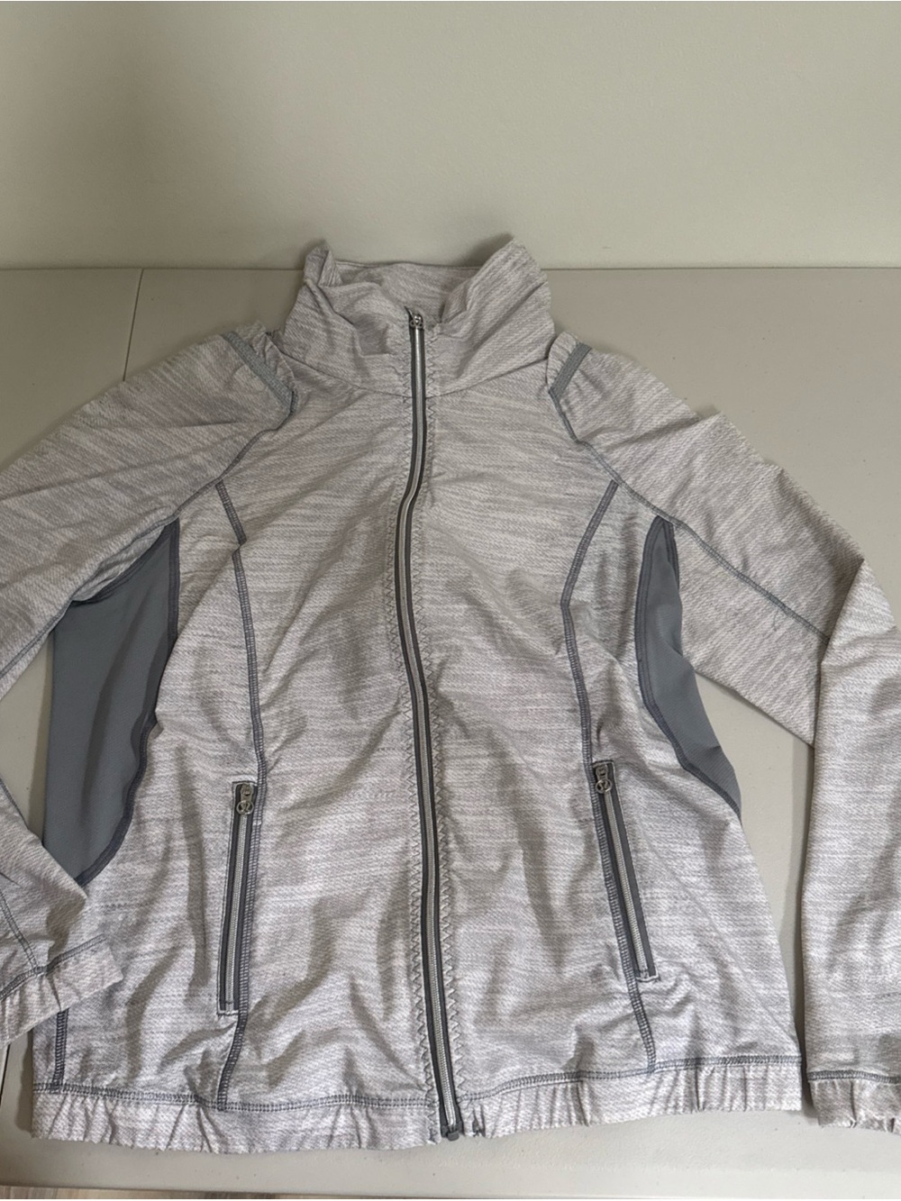 Lululemon Light Gray Women's Zip-Up Active Jacket 4